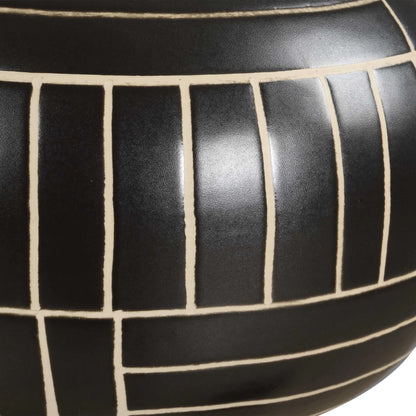 Geometric Ceramic Vases, Set of 2