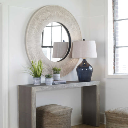 Rope-Wrapped Round Mirror