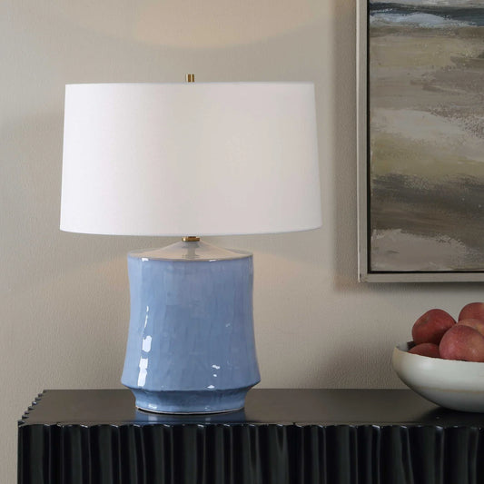Powder Blue Table Lamp