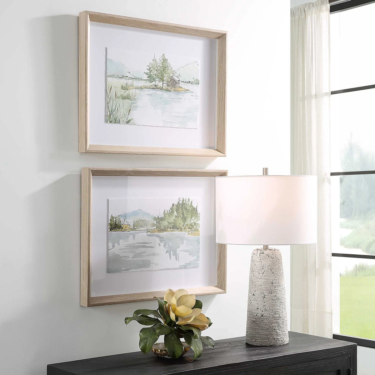Lake Framed Prints, Set of 2