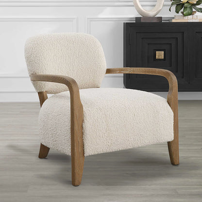 Natural Shearling Accent Chair