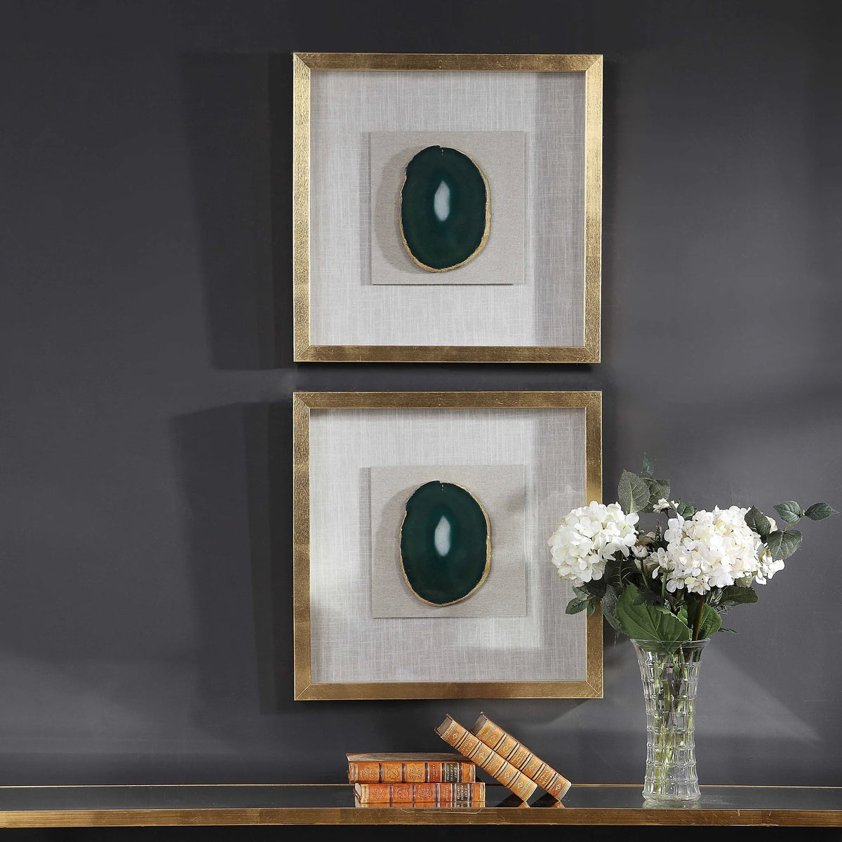 Agate Stone Shadow Box
