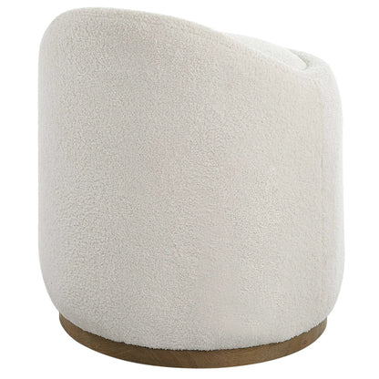 Swivel Sheepskin Ottoman