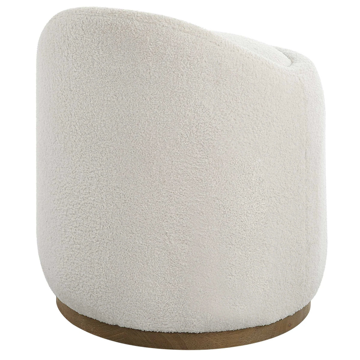 Swivel Sheepskin Ottoman
