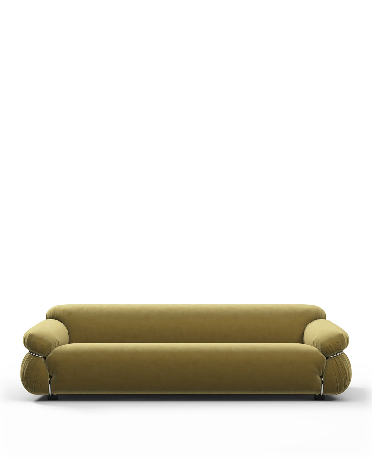 Sesann Three-Seater Sofa in Luxurious Olive Gold Velvet | Final Sale