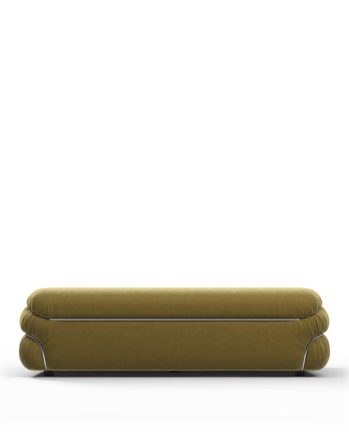 Sesann Three-Seater Sofa in Luxurious Olive Gold Velvet | Final Sale