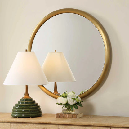 Modern Brass Mirror