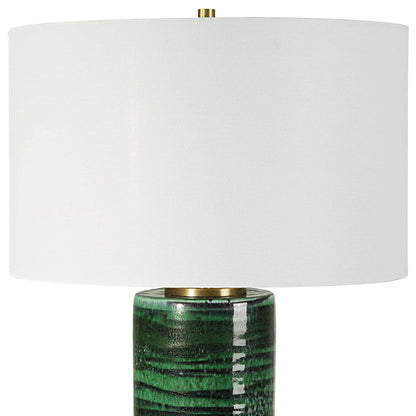 Emerald Green Ceramic Table Lamp