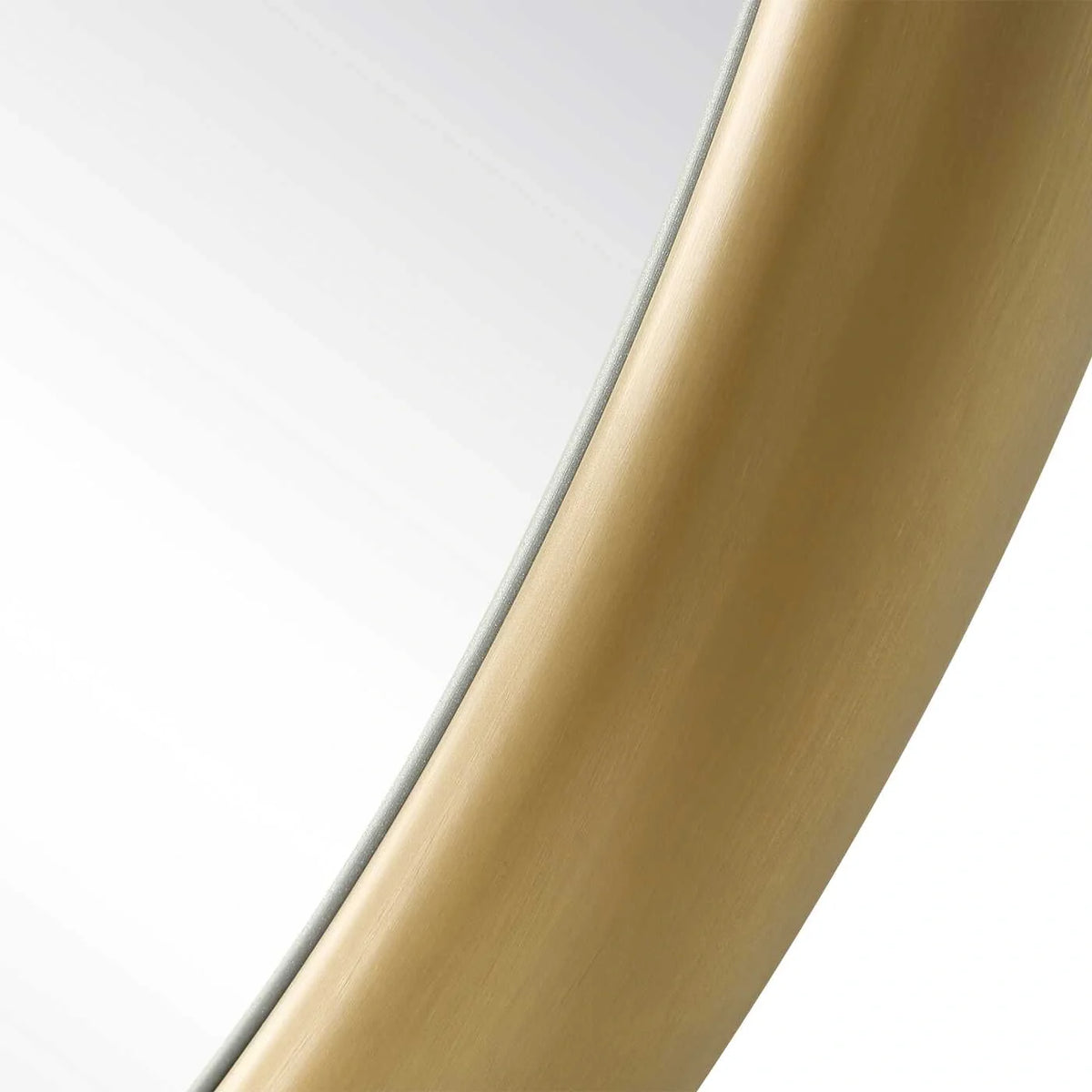 Modern Brass Mirror