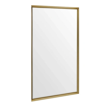 Angular Brass Mirror