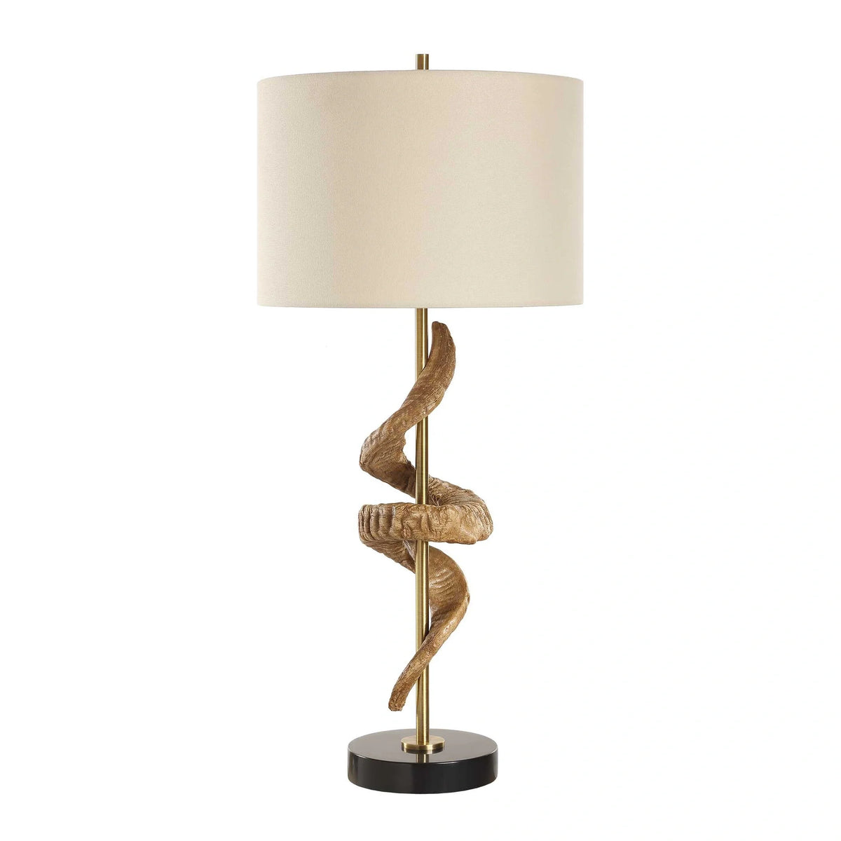 Sculptural Horn Table Lamp