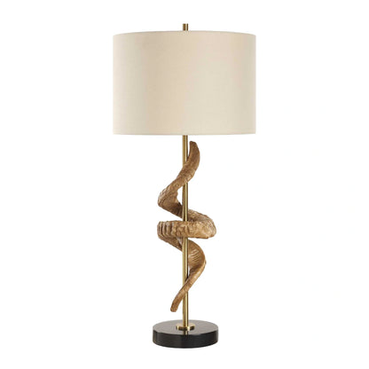 Sculptural Horn Table Lamp