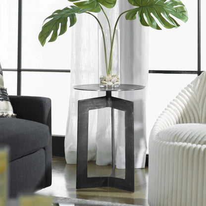 Gunmetal Accent Table