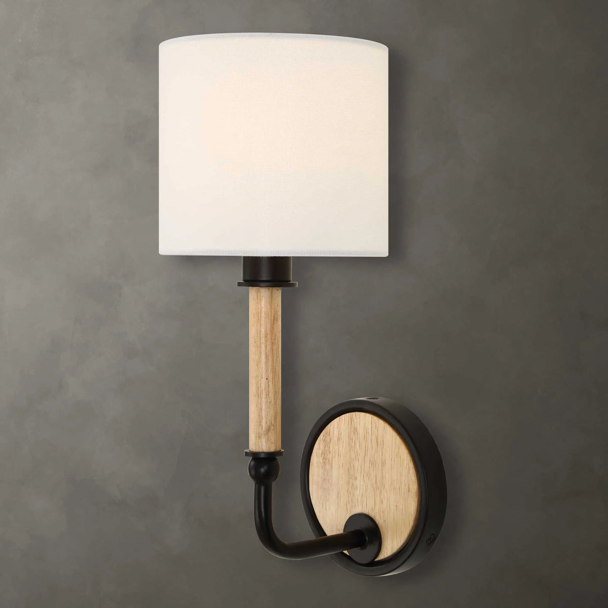 Wood & Iron Sconce