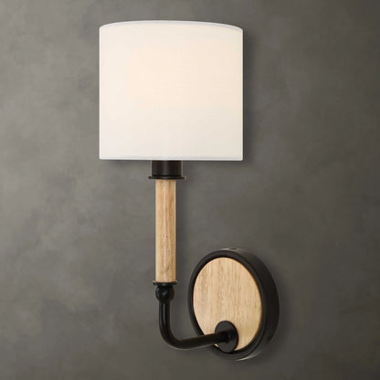 Wood & Iron Sconce