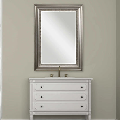 Silver Beaded Mirror