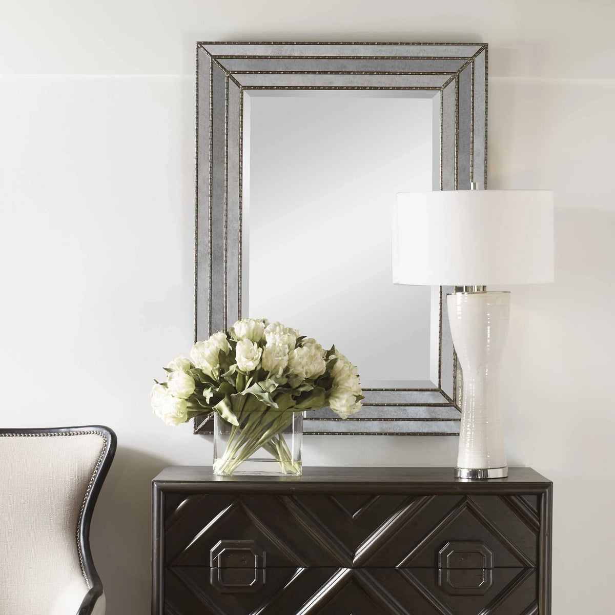 Antique Silver Mirror