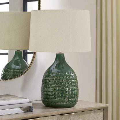 Green Glaze Table Lamp