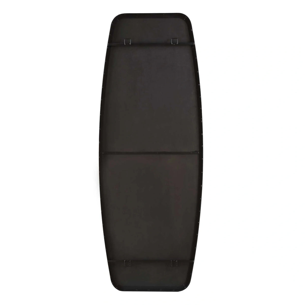 Curved Black Dressing Mirror