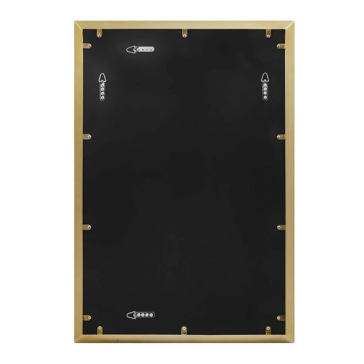 Angular Brass Mirror