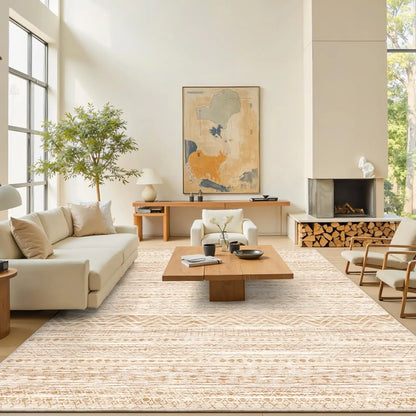 Art&Tuft Moroccan Contemporary Area Rug - Non-Slip, and Machine Washable for Effortless Living