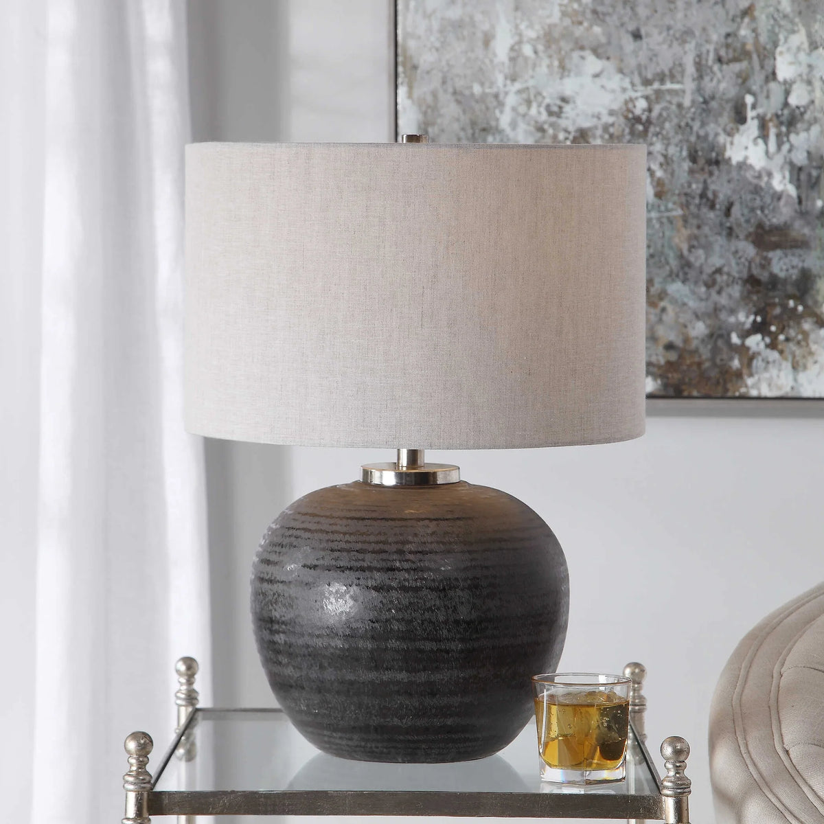 Charcoal Table Lamp