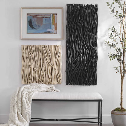 Teak Branch Wall Panel