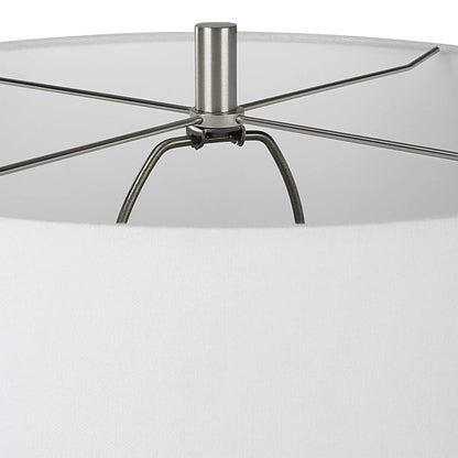 Mottled Gray Ceramic Table Lamp