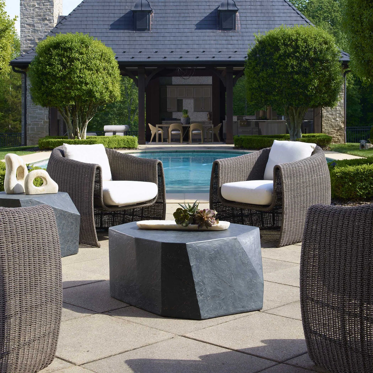 Slate Outdoor Coffee Table