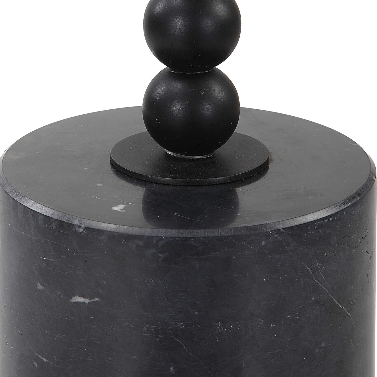 Black Marble Drink Table