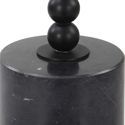 Black Marble Drink Table