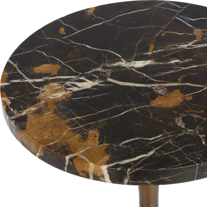 Dark Marble Drink Table