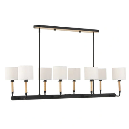 Wood & Iron Linear Pendant