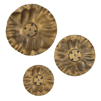Outdoor Metal Disc Wall Art, Set of 3