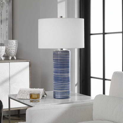 Striped Table Lamp