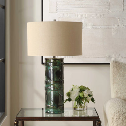 Green Glaze Table Lamp