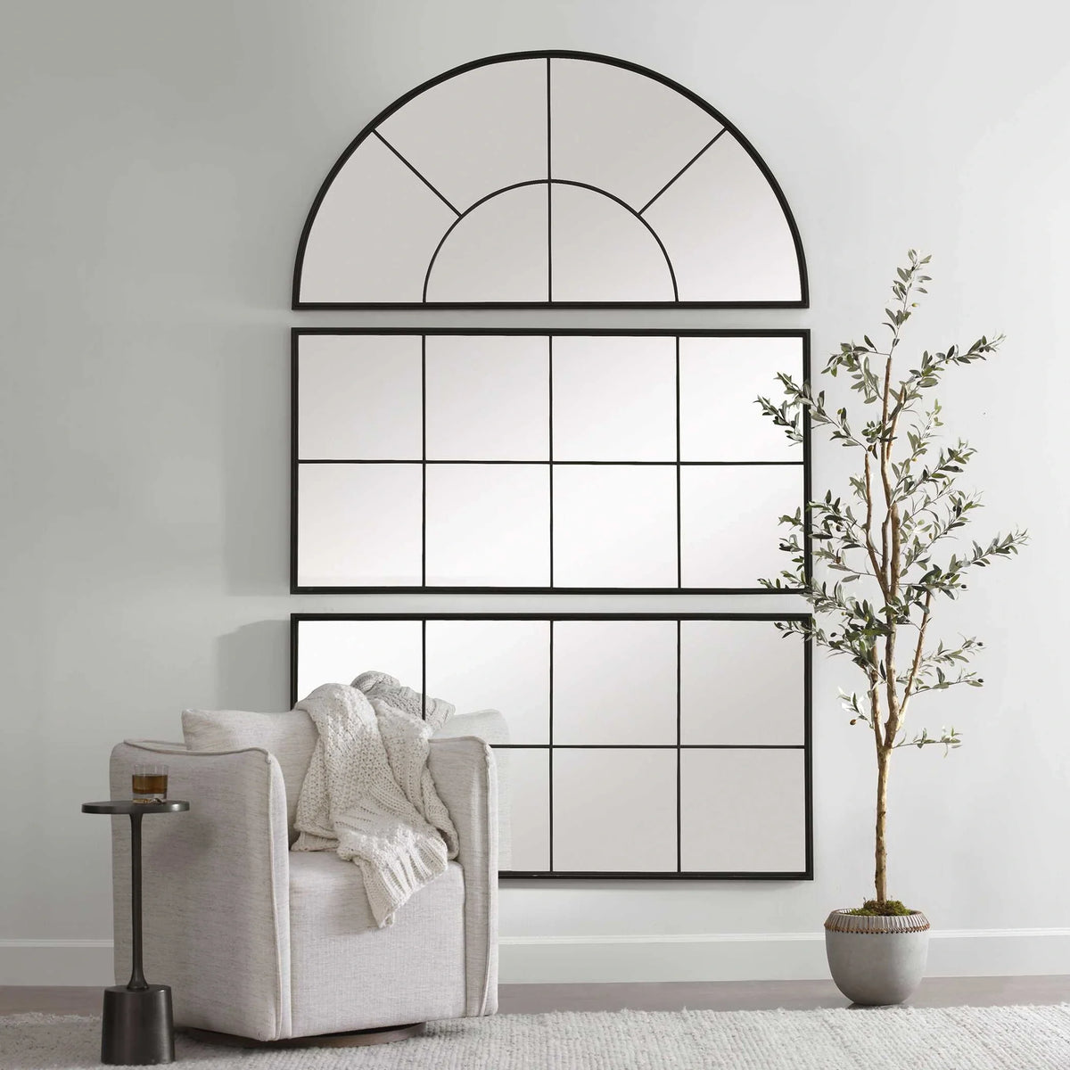 Iron Window Mirror