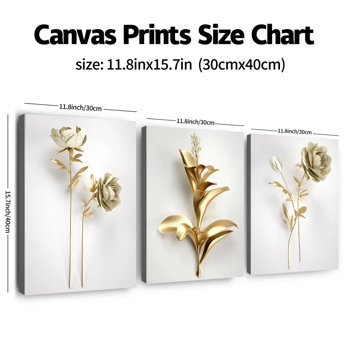 3-Piece Wooden Frame Canvas Art Set
