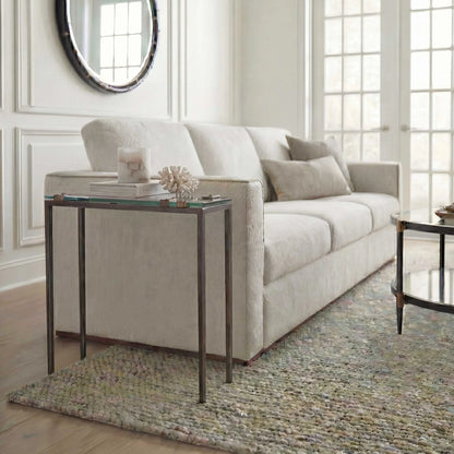 Glass Top Accent Table
