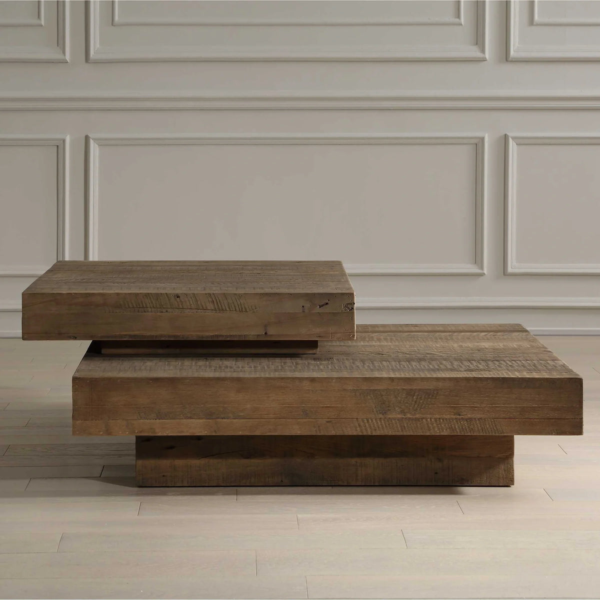 Modern Reclaimed Oak Coffee Table