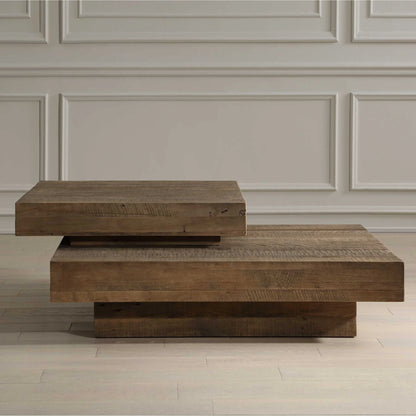 Modern Reclaimed Oak Coffee Table