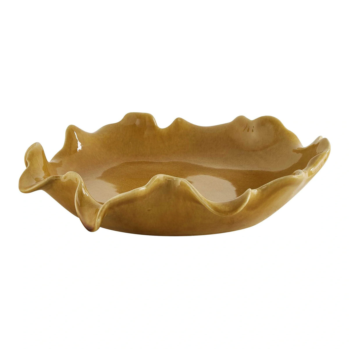 Ruffled Indoor-Outdoor Bowl
