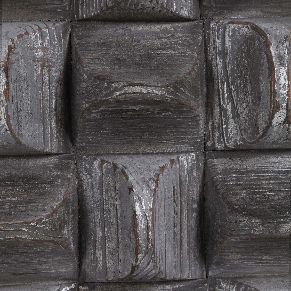 3D Scooped Wood Wall Panel