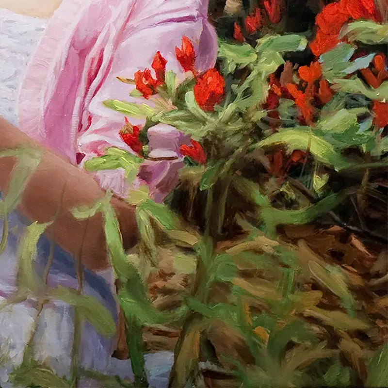 'Lady Bug' Canvas Print by Mark Lovett Studio - Wall Art for Kid's Room Decor, Vibrant Oil Painting Reproduction