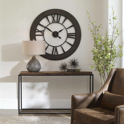 Rustic Bronze Wall Clock