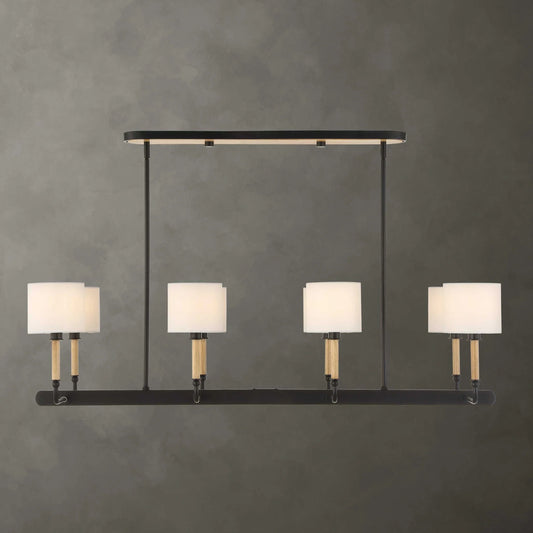 Wood & Iron Linear Pendant