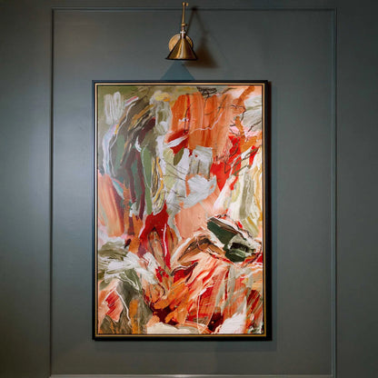 Layered Brushstroke Abstract Canvas