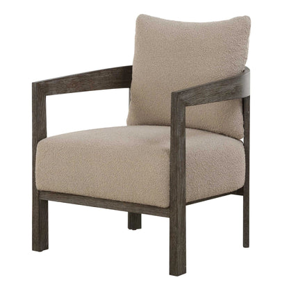 Sand Fabric Accent Chair
