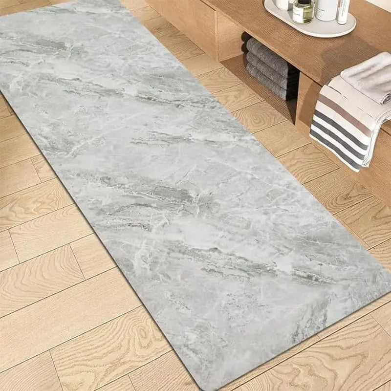 Quick-Dry Rubber Bath Mat | Nano-Porous Non-Slip Waterproof Backing, Cuttable to Fit | 4 Designs, 3 Sizes