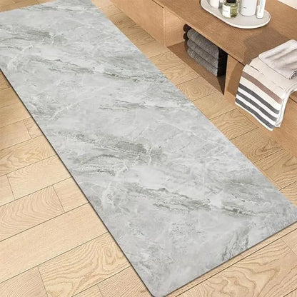Quick-Dry Rubber Bath Mat | Nano-Porous Non-Slip Waterproof Backing, Cuttable to Fit | 4 Designs, 3 Sizes